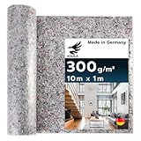 AQUILA Profi Malervlies 10m x 1m, Extra Dick, 300 g/m², Kein Durchsickern, hochwertiges Abdeckvlies zum Streichen, Schutz für Böden & Möbel, rutsch- & reißfest, Made in Germany