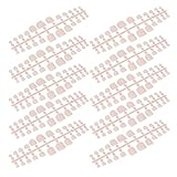 Vollständige Zehennagelspitze, sichere Passform, DIY, 240 Stück, tragbarer gefälschter Zehennagel für Nagelstudio für Nagelkünstler (Mattrosa)