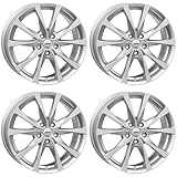 4x AUTEC Felgen Alufelgen BRIXEN 7.0x17 ET40 5x112 Brillantsilber kompatibel mit VW Golf VII Tiguan Golf VI Golf V Touran Passat Beetle Golf VIII