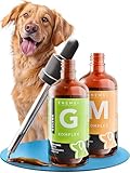 ENEMEL Gelenk & Multivitamin Hund Tropfen Set – 2X 100 ml flüssiges Nahrungsergänzungsmittel Hund mit Kollagen, Hyaluronsäure, MSM & 12 Vitaminen, Alternative zu Tabletten, Made in Germany