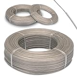 SimplySmooth Wäscheleine 50m mit Stahlkern extra stark, Dehnungsfrei & Witterungsbeständig - Wäscheschnur ideal für Wäschespinne, Camping & Outdoor, stabiles Wäscheseil in 3 Größen erhältlich