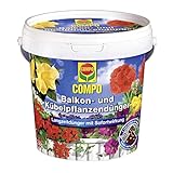 COMPO Balkon- und Kübelpflanzendünger, Langzeit-Dünger mit Sofortwirkung, 1,2 kg