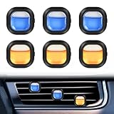 vsshe Auto Lufterfrischer, Auto Duft Innenraum, 4ml x 6 Stück Lufterfrischer Auto mit Clip, Reine Frische, Bekämpft Gerüche im Auto, Autoparfüm, Neuwagenduft(Meersalz-Salbei+Zitrusaromen)