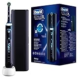 Oral-B Genius X Elektrische Zahnbürste/Electric Toothbrush, 6 Putzmodi für Zahnpflege, künstliche Intelligenz & Bluetooth-App, Reiseetui, Geschenk Mann/Frau, Designed by Braun, schwarz