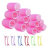 Lockenwickler Groß, 30 Stück Lockenwickler, Hair Rollers 44 / 36 /25 mm, Lockenwickler Große Locken, Lockenwickler Lange Haare, klettwickler, Lockenwickler Set Geeignet für Jeden Haartyp