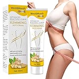 Ingwer Schlankheitscreme | Heiße Creme für Bauchfettverbrenner | Body Sculpting Cream Lifting and Tighting Massage Cream Ginger Burning Fat Cream 60ml