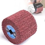 MOGRQAP Schleifwalze Bürste Körnung 120 Schleifhülsen, Schleifrolle Bürste Schleifwalzen für Satiniermaschine Bürstmaschine Holz Metall Oberfläche Polieren