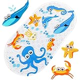 Baozun Badewannenmatte Antirutschmatte Badewanne Duschmatte Badewanneneinlage Badematte rutschfest Badewanne 71 * 38cm（28 * 15inch） (Oktopus)