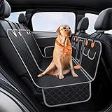 Hundedecke Auto Rückbank, Petphil 4 in 1 Hunde Autoschondecke, Reißfeste Wasserdicht,Rutschfest und Kratzfest mit Sicherheitsgurte und Tragetasche,Kofferraum Hundedecke für Alle Autos.