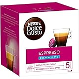 Nescafe Dolce Gusto Espresso Entkoffeinierte Kaffeekapseln (16 Kapseln, 16 Tassen)
