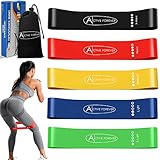 ACTIVE FOREVER Resistance Band, Pull up Assist Band Fitness Band, Pack von 5 verschiedenen Widerstandsstufen Elastisches Band für Männer Frauen für Muskel Stretching Yoga Training Home Gym,600×50 mm