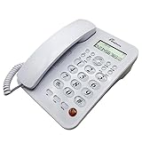 Digitales Answering Festnetztelefon mit Anrufer-ID und Anrufwarte, perfekt für Zuhause oder Büro (weiß)