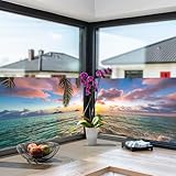 Fensterfolie blickdichtRosa Grün Spiegelfolie fenster sichtschutz fensterfolie bad fensterfolie sichtschutz Statisch Haftend Sichtschutz Blendenschutz38x120/1 Pcs
