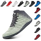 Hitmars Barfußschuhe Herren Barfuss Schuhe Damen Traillaufschuhe Minimalistische Fitnessschuhe Leicht Walkingschuhe Zero Drop Barfusslaufschuhe Grün EU 38