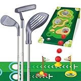 Kinder-Golfschläger-Set, Golfschläger-Spielset, Kinder-Golfspielzeug mit Putting-Matte, lustiges Sportspielzeug mit Übungsloch, Golfspiele für Kinder