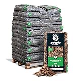 GALAMIO Kiefernrinde Kiefernmulch Rindenmulch Rinde Mulch Garten Dekor Pinus Sylvestris Natur Wald Kiefer Grob 20-60mm 60l x 39 Sack 2.340l / 1 Palette Paligo