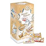 kinder and Co. White Adventskalender 2025 – Adventskalender mit Schokoladen-Spezialitäten von Ferrero – kinder bueno White, Schoko-Bons, duplo & hanuta Minis – 1 Kalender à 263 g