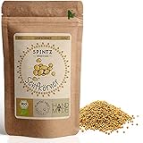 SPINTZ® 250g Bio Senfkörner - ganzer Senf - ungemahlene Senfkörner Senfsaat - 100% natürlich und aus biologischem Anbau - Ideal zum Kochen | plastikfrei & nachhaltig verpackt
