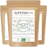 Superba Premium Krillöl Softgel Caps - mit revolutionärem Omega 3 Öl - verestertem Astaxanthin, Antioxidantien & Vitaminen - Herz Immunsystem Gedächtnis - 180 Kapseln von MoriVeda