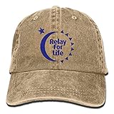 Relay for Life Cowboyhut Vintage Chic Denim Baseball Caps Trucker Hüte Natur, One Size