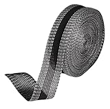 10m Saumband Zum AufbüGeln, Saumband Zum AufbüGeln Waschfest,Saumband Selbstklebend, Zuschneidbar, FüR Hosen, Kleidung, Stoffe (Schwarz)