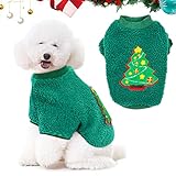 Hundepullover Weihnachten,Hunde Katze Warme Weihnachtshaustierkleidung Winter Pet Hund Kleidung sehr warm für den Winter und kaltes Wetter, extraweiche, Winddichte Haustiermantel (M)