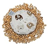 Kirschkernkissen Baby Mädchen Junge - Wärmekissen für Babys & Kleinkinder Teddybär Tier-Motiv - Körnerkissen bei Bauchweh & Blähungen - 15 cm rund - Geschenk zur Geburt oder Taufe