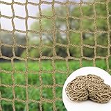 Sicherheitsnetz für Balkon und Treppen, Katzennetz, Rausfallschutz, Knotenlos, Universal, Braun (1x3M)