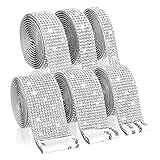 QINREN Kristall Strass Diamant Band Selbstklebende，DIY Aufkleber Dekoration mit 2 mm Glitzer Kristall Strass Selbstklebend Strasssteine Auto Aufkleber für Geschenk Kunst Handwerk
