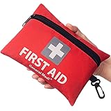 Erste Hilfe Set - 92-teiliges Premium Erste-Hilfe-Set für Haus, Auto, Reise, Büro, Sport, Wandern, Camping, Rettung (Rot)