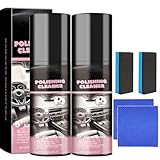 2 Stück Polierreiniger für den Autoinnenraum,Autoinnenreiniger, Polierreiniger-Sprühwachs: Kunststoff, Gummi,Lederreiniger für Autoinnen- und -außenräume,Allzweck-Autoreiniger