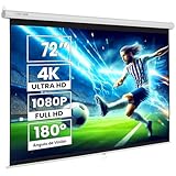 Projektionsleinwand 72' 140 x 105 cm | Mattweiße Oberfläche mit einem Gain-Faktor von 1,1 |Schwarzer umlaufender Rand Und Rückseite des Tuchs schwarz | Heimkino