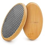 YISCOKO Fußfeile für Fußspa, Hornhautentferner, Fußschaber, Hornhautentferner für Füße, harte Haut, Fußschrubber, Glas-Fußfeile für weiche und glatte Fersen, Pediküre-Werkzeuge für Reisen.