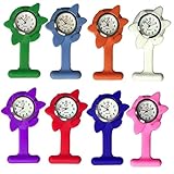 TENDYCOCO medizinische Uhr Arzt Krankenschwester Uhr Uhr für Frauen zarte Uhr Krankenpflegeuhren Brosche Uhr Medical Watch taschenuhren hängende Uhr hängende Taschenuhr Violett