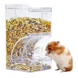 Norhogo Transparentes Hamster Futterspender, Acryl Hamsterfutterautomat, Automatischer Hamsterfutterautomat, Wellensittich Futterspender, für Hamster, Meerschweinchen, Papageien, Mini-Igel, 300ml