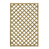 TheGoodGarden Gitter aus Holz, Sichtschutz, kesseldruckimprägniert, Diagonal-Strick, Trendy Naturfarbe, 60 x 180 cm - Kostenloser Versand ab 99 €