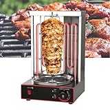vanenferse Shawarma-Maschinen-Rotisserie Aus Edelstahl Mit Effizienten Heizrohren, Vertikaler Grill-Gyro-Fleisch-Rotisserie Mit Ölauffangwanne Für Die Private Und Gewerbliche Küche