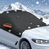 RANJIMA Frontscheibenabdeckung Scheibenabdeckung Auto Winter, Windschutzscheibenabdeckung mit 12 Magnet, XXL Magnetische Windschutzscheibe Abdeckung für Gegen Schnee,EIS,Frost,UV-Schutz, 238cm X 140cm