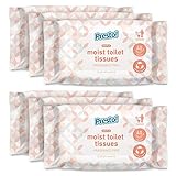 Amazon-Marke: Presto! Feuchttücher, Sanft, Spülbar, Unparfümiert, 240 Stück (6 Packungen mit 40)