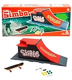 Simba Finger Skateboard Rampe Extreme, 27x10x9cm, 8 Ersatzräder, 2X Werkzeug, Schraubem und Mutter, ab 5 Jahren