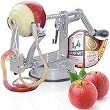 Edelstahl 'Deluxe' Apfelschäler & Kartoffelschäler 3-in-1 Sparschäler Apfelschneider Apfelentkerner