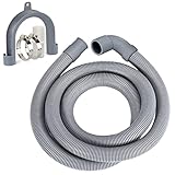 Waschmaschinenschlauch BUXUIEY Ablaufschlauch Waschmaschine 2,5m Ablaufschlauch Verlängerung für Waschmaschinen / Spülmaschine / Trockner