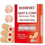 42 Stück Warzenentferner Pflaster, Entfernt Warzen & Hühneraugen, Für Fuß, Finger & Intimbereich, Hautanhängsel Entfernen