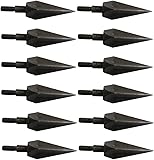 biubiusot 12Pcs Jagdspitzen Pfeilspitzen Klassische Tradition Breitköpfe 125 Kornjagd Pfeilspitzen Compound Bogen