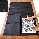 Losueeun 5 Blatt Großes Kohlepapier zum Durchpausen, 20,3 X 36, Graphit-Transferpapier, Gewachstes Kohle-Transferpapier