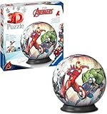 Ravensburger 3D Puzzle 11496 Marvel Avengers - 72 Teile - Puzzle-Ball für Fans von Hulk, Captain America, Iron Man und Co. - Marvel Geschenk ab 6 Jahren