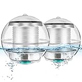 Eletorot Solar Schwimmende Pool Beleuchtung, Pool Zubehör Teichbeleuchtung, Solar Schwimmkugel Pool Licht Wasserlicht, Multifarbige Deko für Pool, Teich, Garten Blumen(2 Stück)