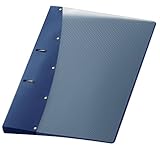 VELOFLEX 1141450 - Ringordner Diamond, Ringbuch, Ordner, DIN A4, 2-Ring-Mechanik, 20 mm, PP-Vollkunststoff, blau