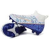 Fussballschuhe Kinder Fußballschuhe für Jungen MädchenHigh Top Football Shoes Stollenschuhe Fußball Kunstrasen Football Boots Kinder Trainingsschuhe Outdoor Sportschuhe Jugendliche Soccer Shoes