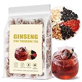 Ginseng Five Treasures Kidney Tea, TeaBags, Ingredients Formula(1 Pack/25 Bags)